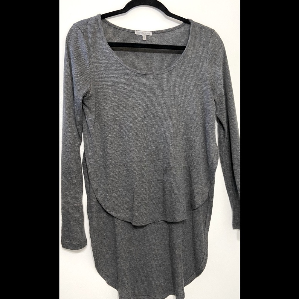 High/Low Long Sleeve Top